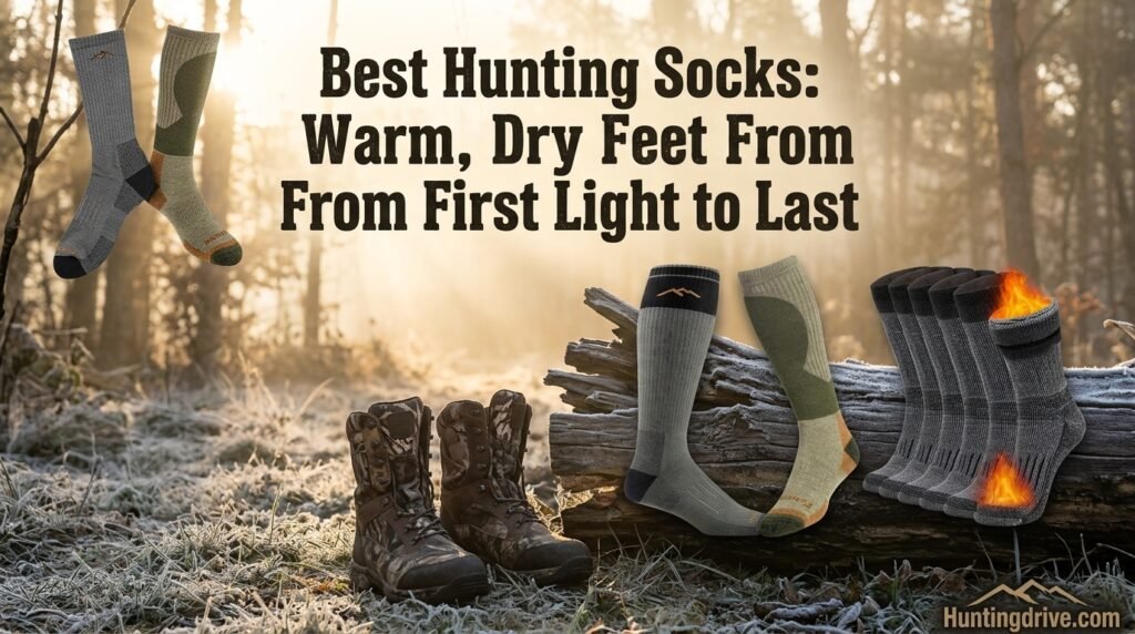 Best hunting socks laid out for a cold-weather hunt